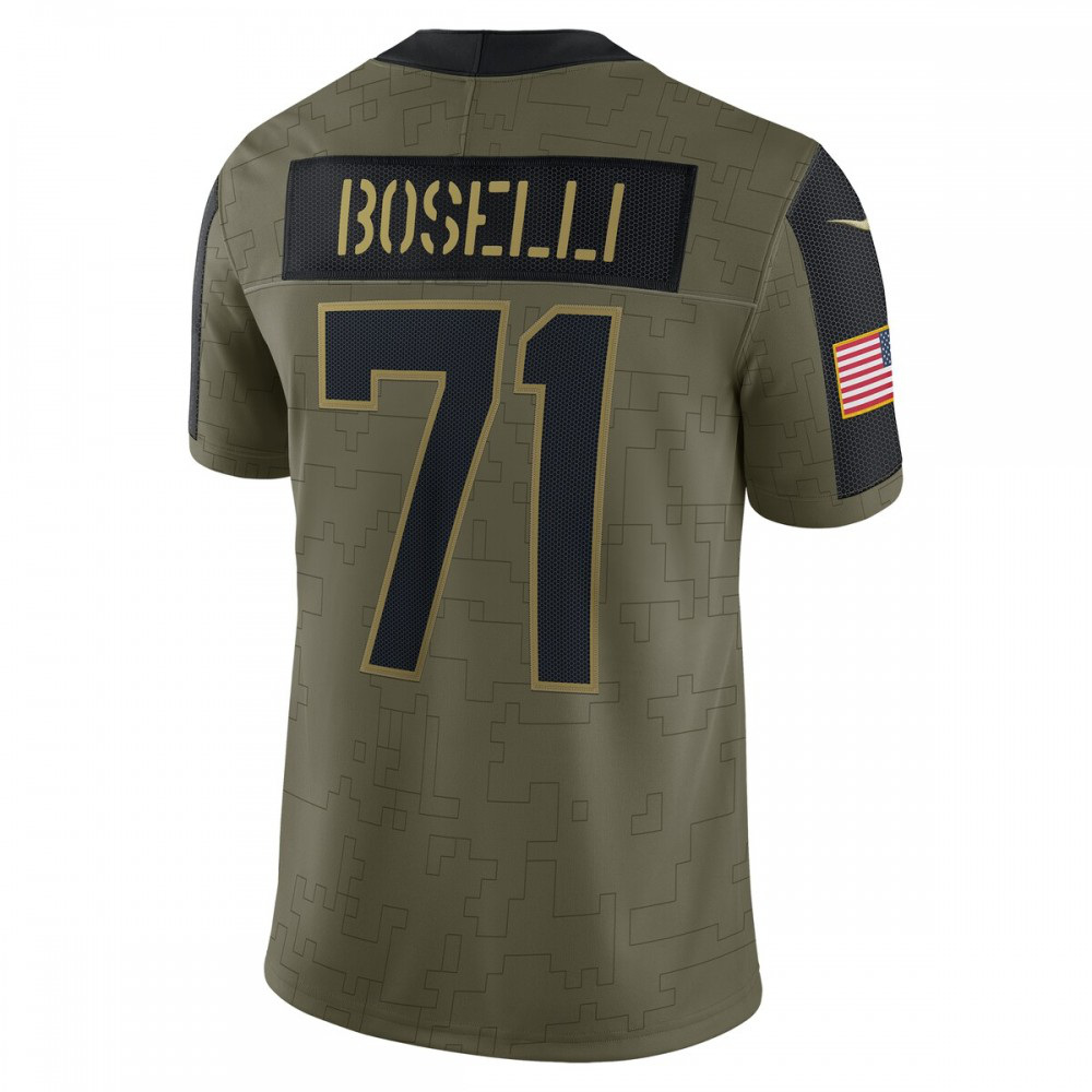 Tony Boselli Jacksonville Jaguars Nike 2021 Salute To Service Retired Player Limited Jersey - Olive-GridironStore